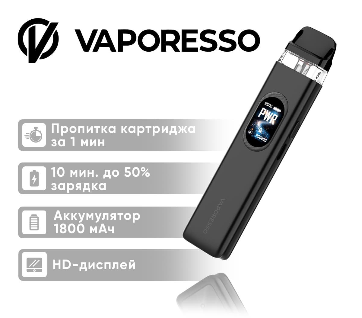 Вейп Vaporesso XROS 6 Pod ( Черный ) Cosmic Black